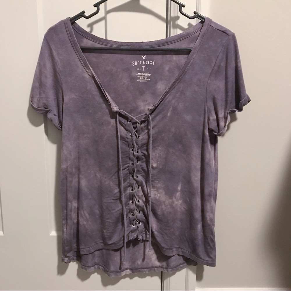 American Eagle Tie Dye Top